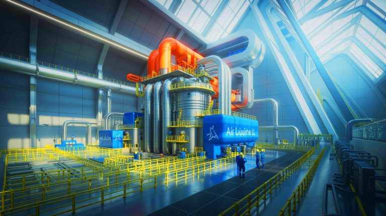 Illustration de l'inauguration par Air Liquide de la plus grande usine mondiale de molybdène ultra-pur à Hwaseong.