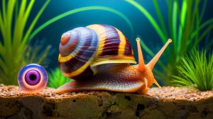 Illustration de la régénération complète de l'œil chez l'escargot Pomacea canaliculata.