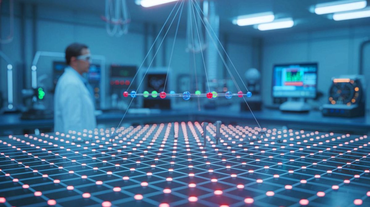 « Incroyable, un chat mort-vivant se déplace » : la vidéo atomique qui défie la physique avec un duel époustouflant Illustration de la plus petite vidéo du monde créée à partir d'atomes de rubidium.