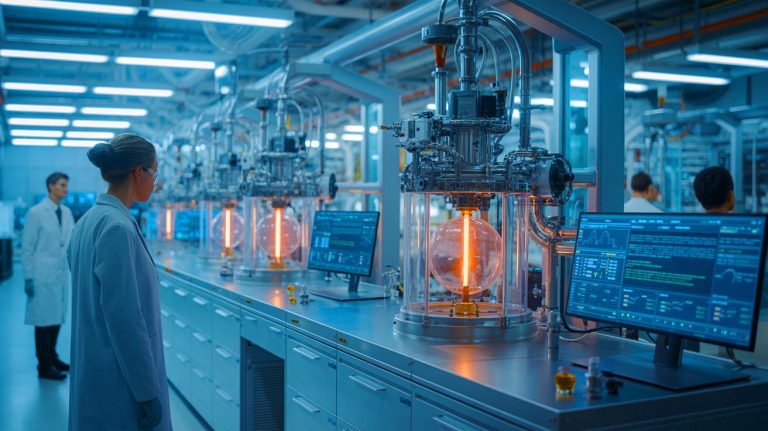 Illustration de l'extraction d'hélium ultra-pur par Vacree Technologies en Chine.