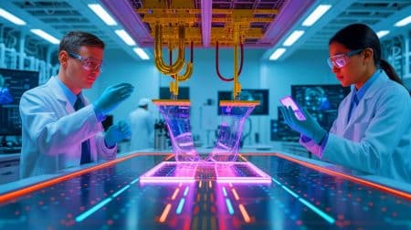 Illustration de la découverte d'un polymère permettant la cohérence quantique à température ambiante.
