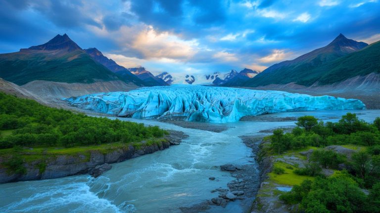 Illustration de la fonte accélérée des glaciers asiatiques liée au dérèglement des moussons.