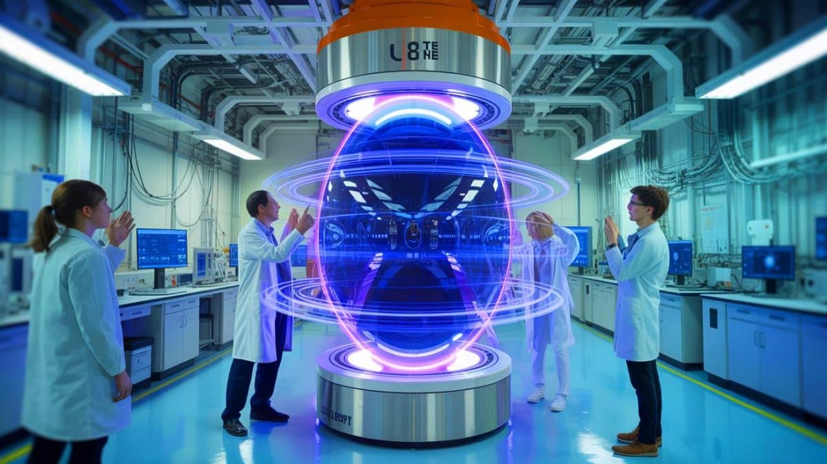 Voici l’invention chinoise qui bouleverse la science mondiale et menace l’avenir de votre énergie électrique Illustration de l'aimant supraconducteur développé par l'Institut de physique des plasmas de Hefei, établissant un nouveau record mondial de champ magnétique.