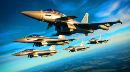 Illustration de la commande allemande de 20 nouveaux Eurofighters pour renforcer sa défense aérienne.