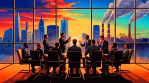 Illustration de l'annulation de projets énergétiques aux États-Unis et son impact sur le leadership mondial.