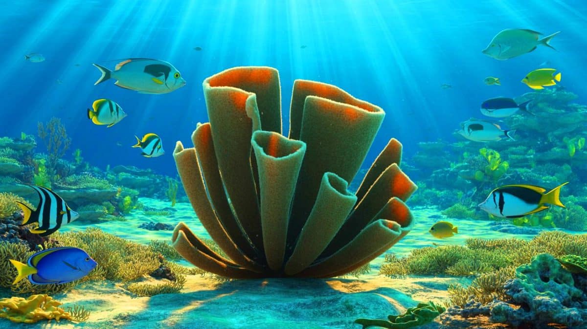 Voici l’incroyable créature qui bouleverse la science et que vous croisez à la plage chaque été ! Illustration de l'éponge marine en tant que potentiel premier animal sur Terre.